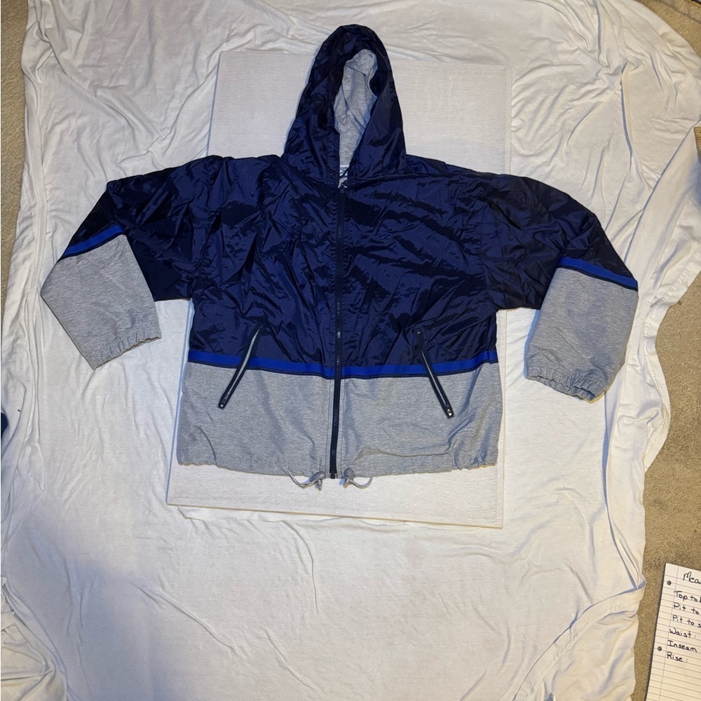 Reebok Heather Gray wind jacket